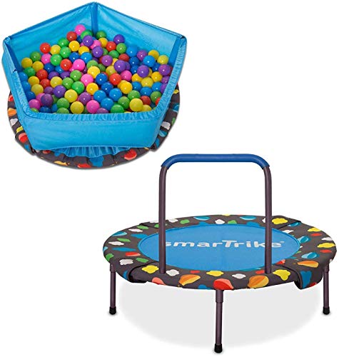 smarTrike Baby-Boys 9200000 3-in-1 Kinder Trampolin, Blau, 91.44 x 91.44 x 71.88 cm von smarTrike