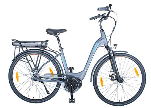 smartEC CitX-7NS E-Bike Pedelec 250W Mittelmotor Li-Ion-Akku 36V/15Ah 28 Zoll Damen Elektrofahrrad Reichweite 100km bis 25 km/h Rücktrittbremse von smartEC