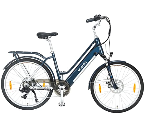 smartEC Trek-26D E-Bike Trekking 250W Hinterradmotor Li-Ion-Akku 36V/13Ah Damen 26 Zoll City Elektrofahrrad Reichweite 90km bis 25 km/h smartEC Trek-26D E-Bike Trekking 250W Hinterradmotor Li-Ion-Akku 36V/13Ah Damen 26 Zoll City Elektrofahrrad Reichweite 90km bis 25 km/h von smartEC