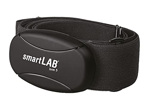 smartLAB hrm 5 Herzfrequenzmessgerät Brustgurt Non-Coded 5,3 kHz | Herzfrequenzmesser geignet für Ihr Heimtrainer | kein Bluetooth u. ANT+ | Mit elastischen Gurt aus Textil von smartLAB