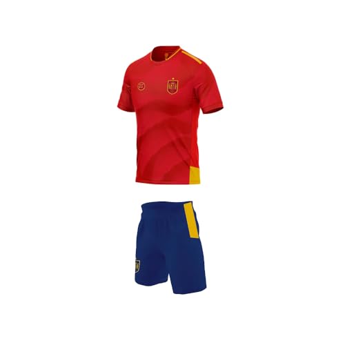 RFEF Mini-Set, Nachbildung der spanischen Fußballnationalmannschaft, Trikot und Hose der spanischen Nationalmannschaft für Kinder, 100 % Polyester, spanische Fußballnationalmannschaft 2024, Größe 6 RFEF Mini-Set, Nachbildung der spanischen Fußballnationalmannschaft, Trikot und Hose der spanischen Nationalmannschaft für Kinder, 100 % Polyester, spanische Fußballnationalmannschaft 2024, Größe 6 von smartketing