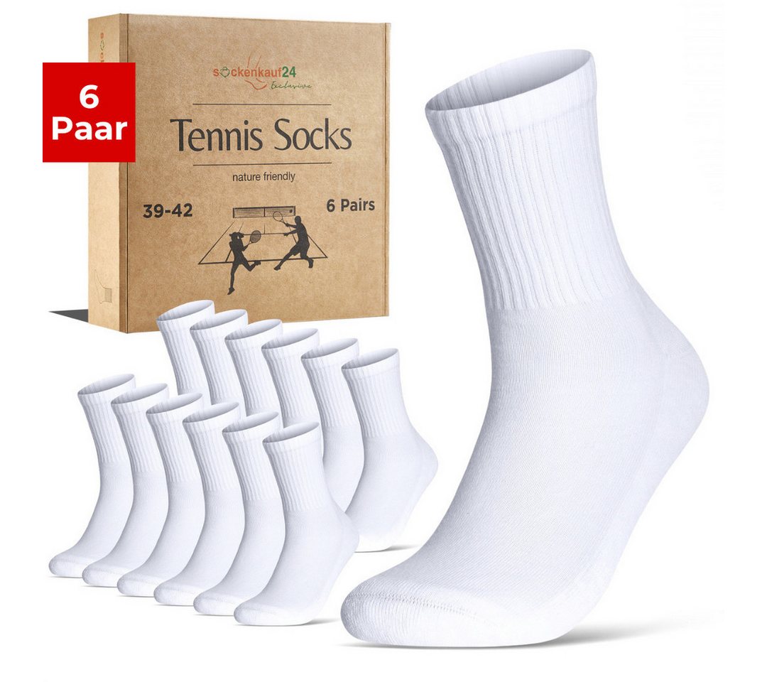 sockenkauf24 Tennissocken Herren Sportsocken Exclusive Retro Crew Socken (6 Paar) verstärkte Ferse & Fußspitze, gepolsterte Sohle, gekämmte Baumwolle sockenkauf24 Tennissocken Herren Sportsocken Exclusive Retro Crew Socken (6 Paar) verstärkte Ferse & Fußspitze, gepolsterte Sohle, gekämmte Baumwolle von sockenkauf24