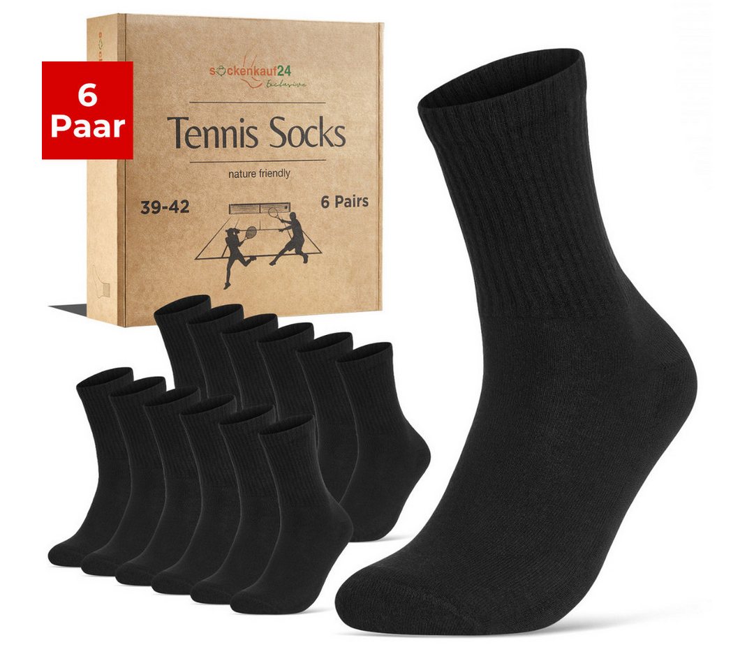 sockenkauf24 Tennissocken Herren Sportsocken Exclusive Retro Crew Socken (6 Paar) verstärkte Ferse & Fußspitze, gepolsterte Sohle, gekämmte Baumwolle sockenkauf24 Tennissocken Herren Sportsocken Exclusive Retro Crew Socken (6 Paar) verstärkte Ferse & Fußspitze, gepolsterte Sohle, gekämmte Baumwolle von sockenkauf24