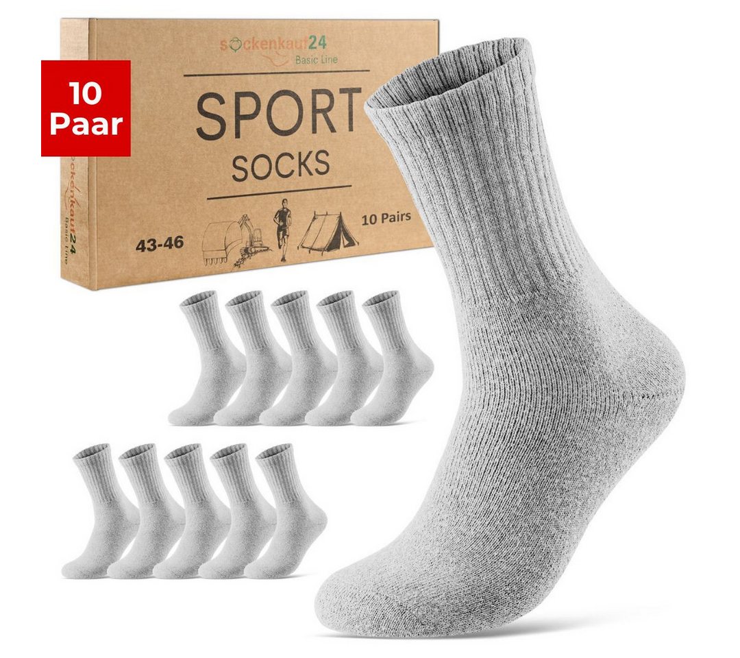 sockenkauf24 Tennissocken 10 Paar Damen & Herren Sportsocken atmungsaktiv Arbeitssocken Baumwolle sockenkauf24 Tennissocken 10 Paar Damen & Herren Sportsocken atmungsaktiv Arbeitssocken Baumwolle von sockenkauf24