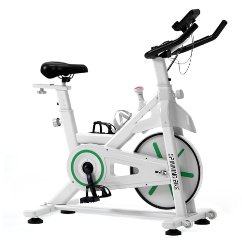 soges Heimtrainers Fahrrad mit Magnetischem Widerstand, Indoor Heimtrainer Kardio Training Fitnessbikes Hometrainer Fahrrad mit Schwungrad 6kg, LCD-Display, Herzfrequenzsensor, Halterung für Tablet von soges