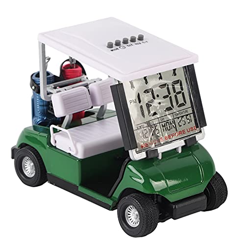 sojupcal Golf-Ewiger Kalender aus Kunststoff, Club-Auto, Geschenk, Miniatur-Golfwagen-Uhr, Zubehör für Golfer, Renn-Souvenir, Neuheit-Golf-Geschenke von sojupcal