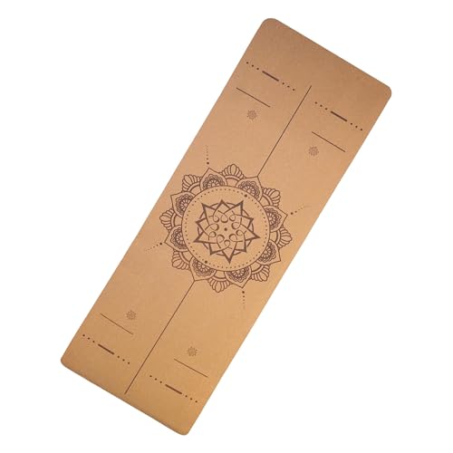 sopomarkt24 Yogamatte Kork 183x61x0,7 cm, rutschfest, dämpfend, schadstofffrei, ideal für Yoga, Pilates, Fitness, Aerobic, Gymnastik, mit Tragegurt, umweltfreundlich, Boho Design sopomarkt24 Yogamatte Kork 183x61x0,7 cm, rutschfest, dämpfend, schadstofffrei, ideal für Yoga, Pilates, Fitness, Aerobic, Gymnastik, mit Tragegurt, umweltfreundlich, Boho Design von sopomarkt24