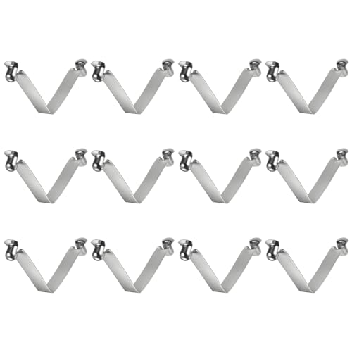 sourcing map 12 Stück Doppelknopf Kajak Paddel Schnappfeder Clip 56x10mm 65Mn Federstahl V-förmige Hohle Teleskopische Verriegelung Rohr Clips für Zelt Regenschirm Camping sourcing map 12 Stück Doppelknopf Kajak Paddel Schnappfeder Clip 56x10mm 65Mn Federstahl V-förmige Hohle Teleskopische Verriegelung Rohr Clips für Zelt Regenschirm Camping von sourcing map