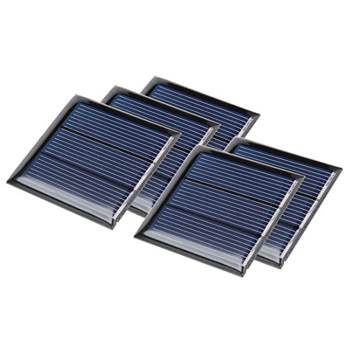 sourcing map 5Stk 1,5V 150mA Poly Mini Solar Paneel DIY f Phone Ladegerät von sourcing map