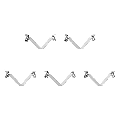 sourcing map 5stk Doppel Knopf Kajak Paddel Schnappen Feder Klipp 40mm x 5,7mm 65Mn Feder Stahl V-förmige Hohl Lift Teleskopisch Rohrstangenclips für Zelt Regenschirm Camping, Silberton sourcing map 5stk Doppel Knopf Kajak Paddel Schnappen Feder Klipp 40mm x 5,7mm 65Mn Feder Stahl V-förmige Hohl Lift Teleskopisch Rohrstangenclips für Zelt Regenschirm Camping, Silberton von sourcing map