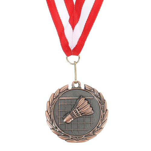 sourcing map Badminton-Medaille, 5,1 cm, Bronze-Auszeichnungsmedaille mit Nackenband für Teamsportspiele, Wettbewerbe, Partygeschenke von sourcing map