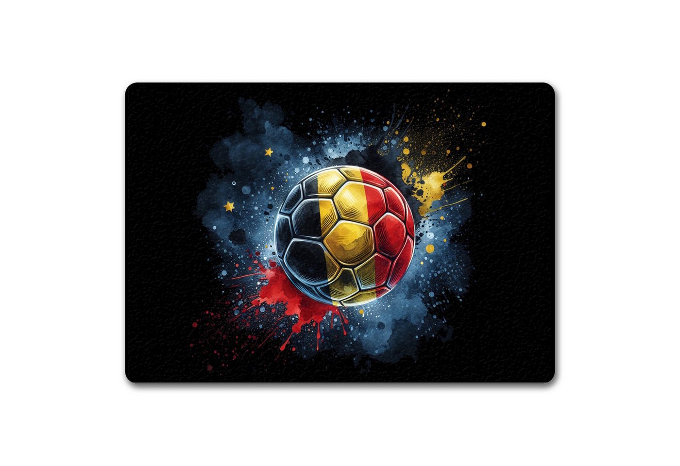 speecheese Fußmatte Fußball Belgien Flagge Fußmatte in 35x50 cm ohne Rand speecheese Fußmatte Fußball Belgien Flagge Fußmatte in 35x50 cm ohne Rand von speecheese