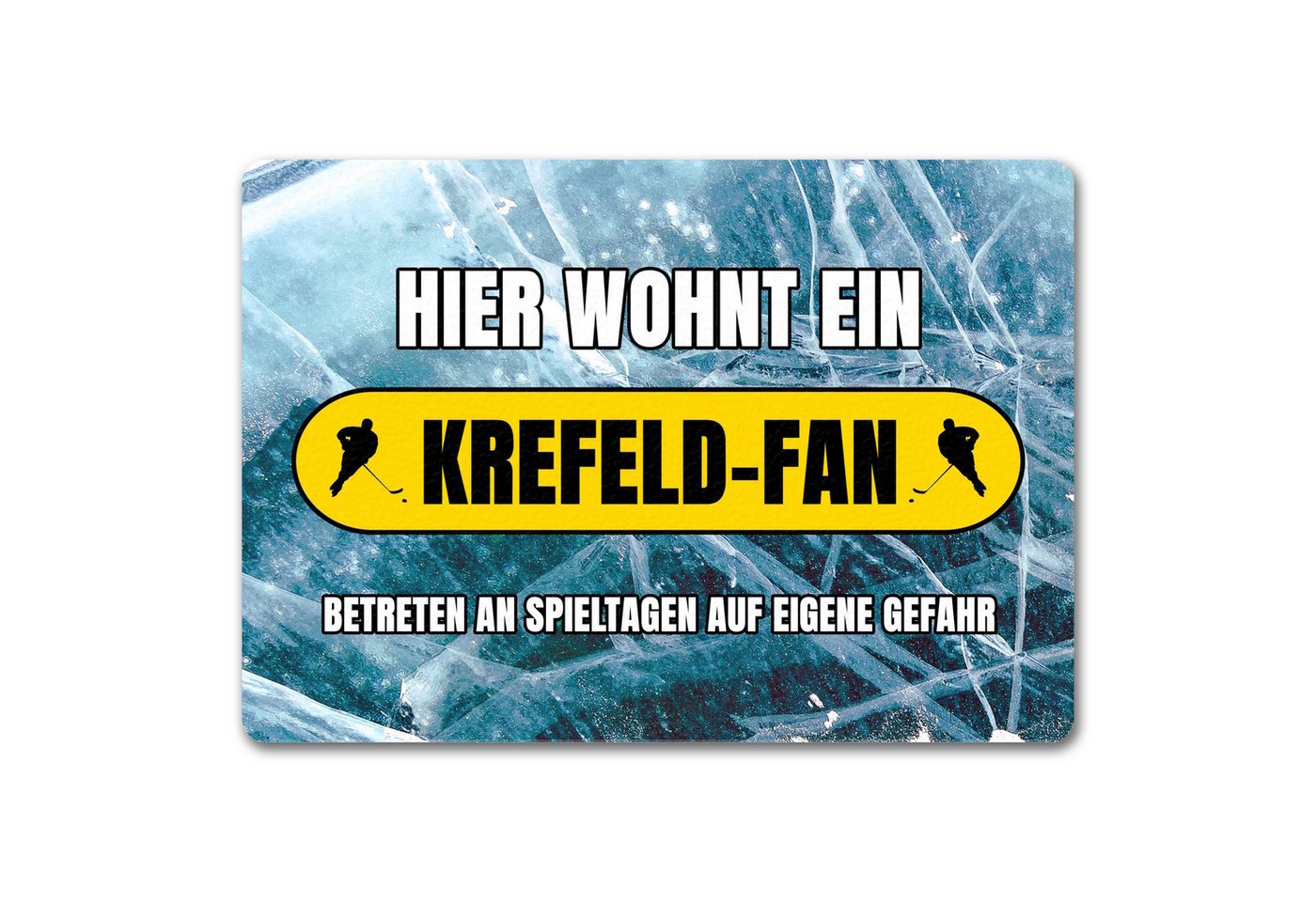 speecheese Fußmatte Hier wohnt ein Krefeld Fan Fußmatte in 35x50 cm ohne Rand mit Boden speecheese Fußmatte Hier wohnt ein Krefeld Fan Fußmatte in 35x50 cm ohne Rand mit Boden von speecheese