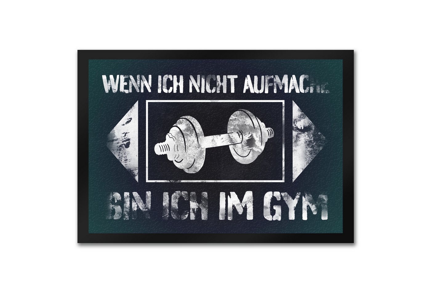 speecheese Fußmatte Wenn ich nicht aufmache bin ich im Gym Fußmatte in 35x50 cm mit Hantel speecheese Fußmatte Wenn ich nicht aufmache bin ich im Gym Fußmatte in 35x50 cm mit Hantel von speecheese