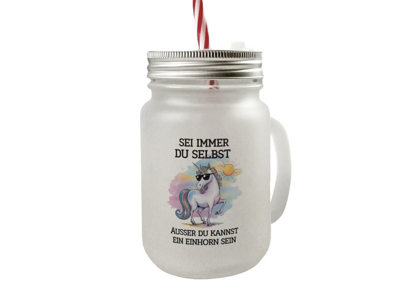 speecheese Glas Einhorn mit Sonnenbrille Mason Jar Henkel Trinkglas Deckel Sei ein speecheese Glas Einhorn mit Sonnenbrille Mason Jar Henkel Trinkglas Deckel Sei ein von speecheese