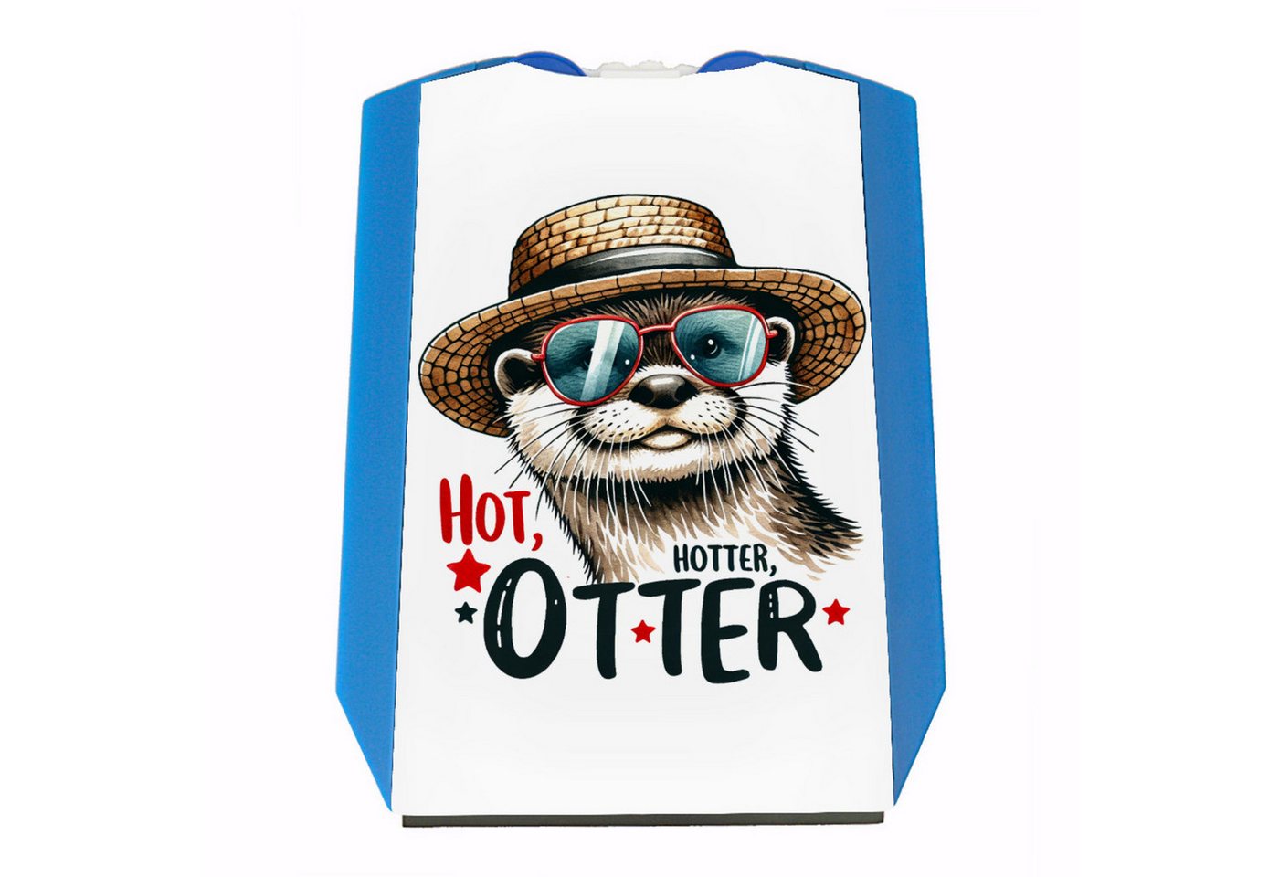 speecheese Parkscheibe Otter mit Sonnenbrille und Strohhut Parkscheibe Spruch Hot Hotter von speecheese