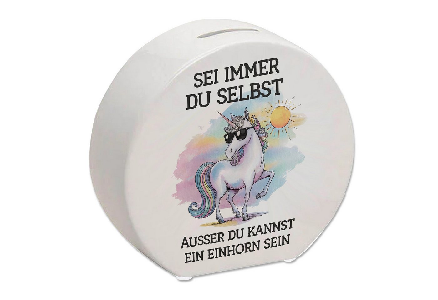 speecheese Spardose Einhorn mit Sonnenbrille Spardose Sei ein Einhorn speecheese Spardose Einhorn mit Sonnenbrille Spardose Sei ein Einhorn von speecheese