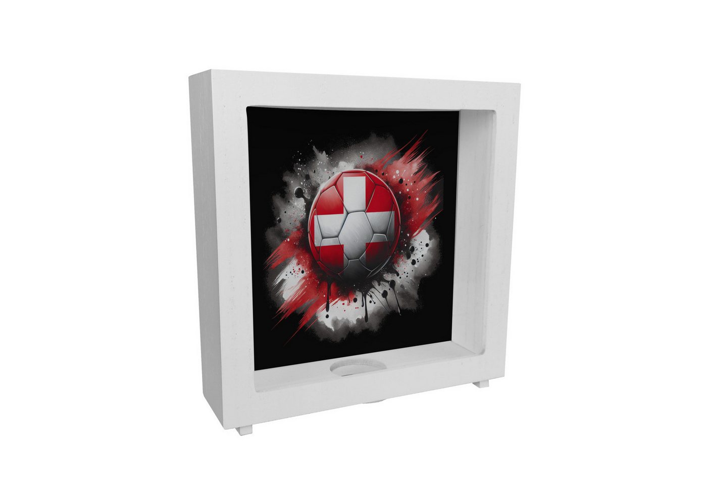 speecheese Spardose Fußball Schweiz Flagge Rahmen Spardose aus Holz speecheese Spardose Fußball Schweiz Flagge Rahmen Spardose aus Holz von speecheese