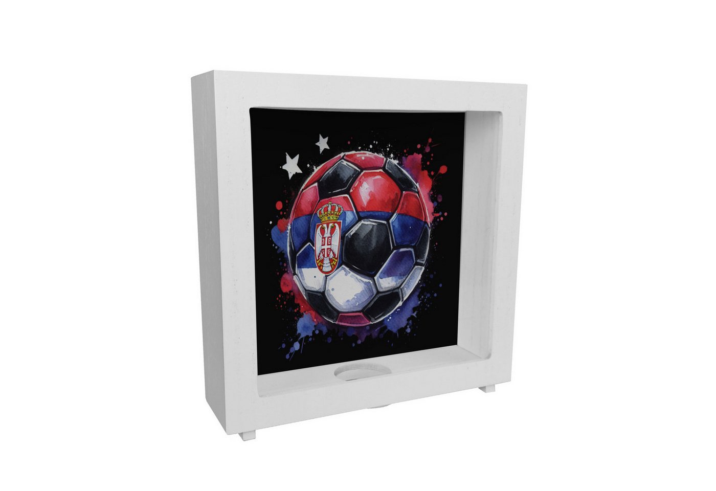 speecheese Spardose Fußball Serbien Flagge Rahmen Spardose aus Holz speecheese Spardose Fußball Serbien Flagge Rahmen Spardose aus Holz von speecheese