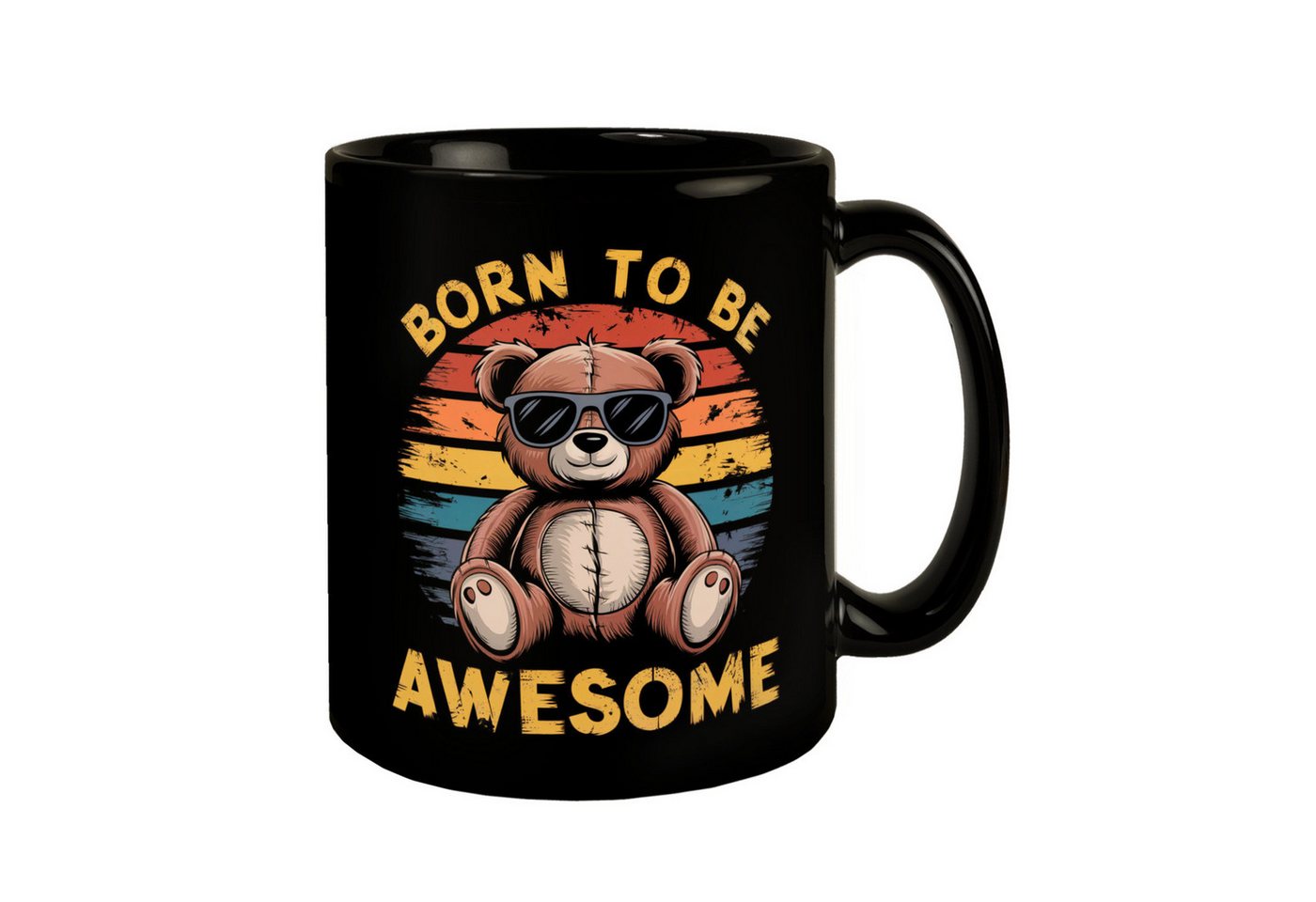 speecheese Tasse Bär mit Sonnenbrille - Born to be awesome Tasse speecheese Tasse Bär mit Sonnenbrille - Born to be awesome Tasse von speecheese