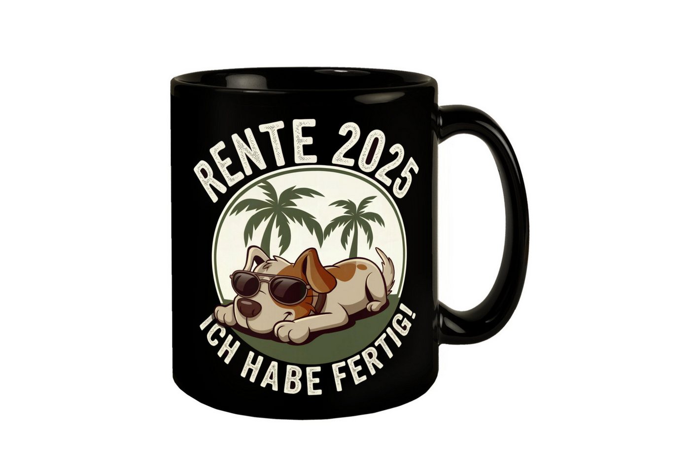 speecheese Tasse Hund mit Sonnenbrille - Rente 2025 Tasse speecheese Tasse Hund mit Sonnenbrille - Rente 2025 Tasse von speecheese