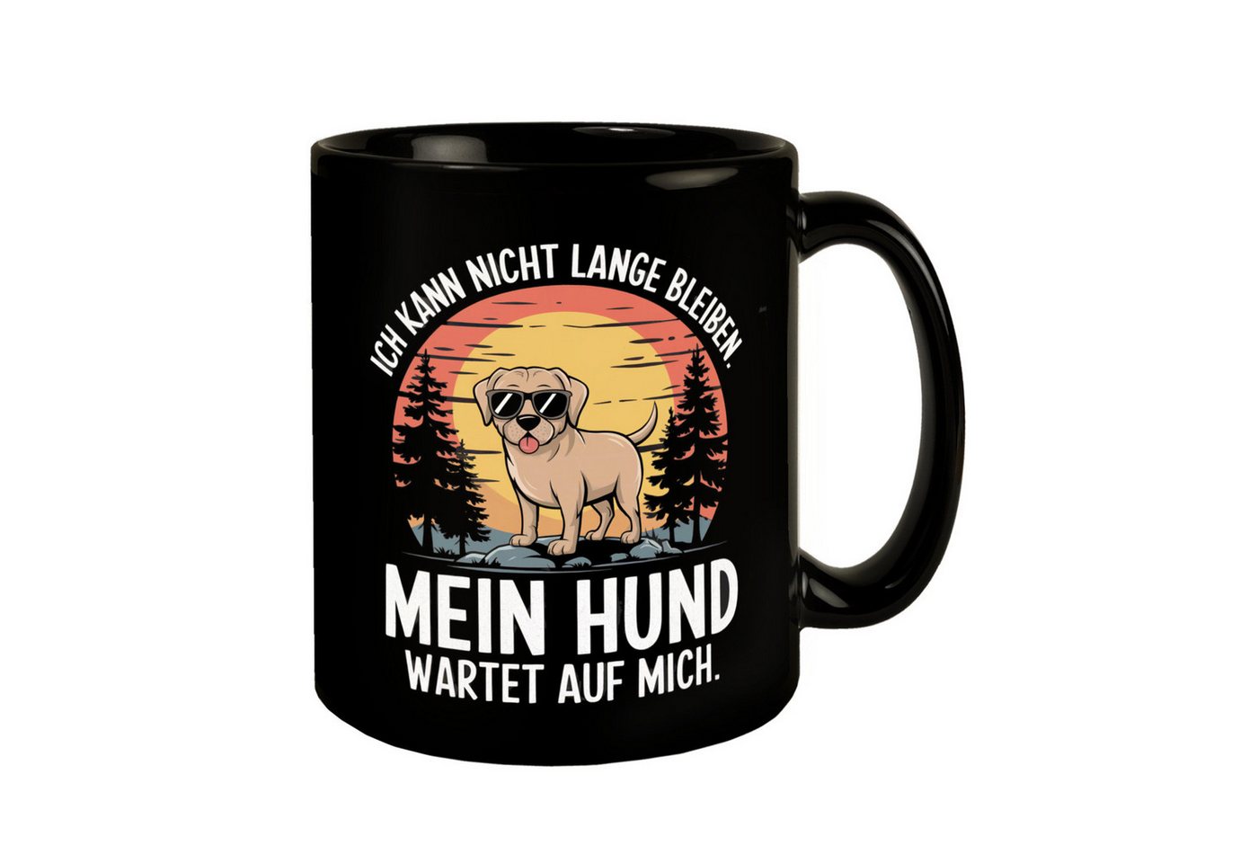 speecheese Tasse Labrador mit Sonnenbrille - Hund wartet auf mich Tasse speecheese Tasse Labrador mit Sonnenbrille - Hund wartet auf mich Tasse von speecheese