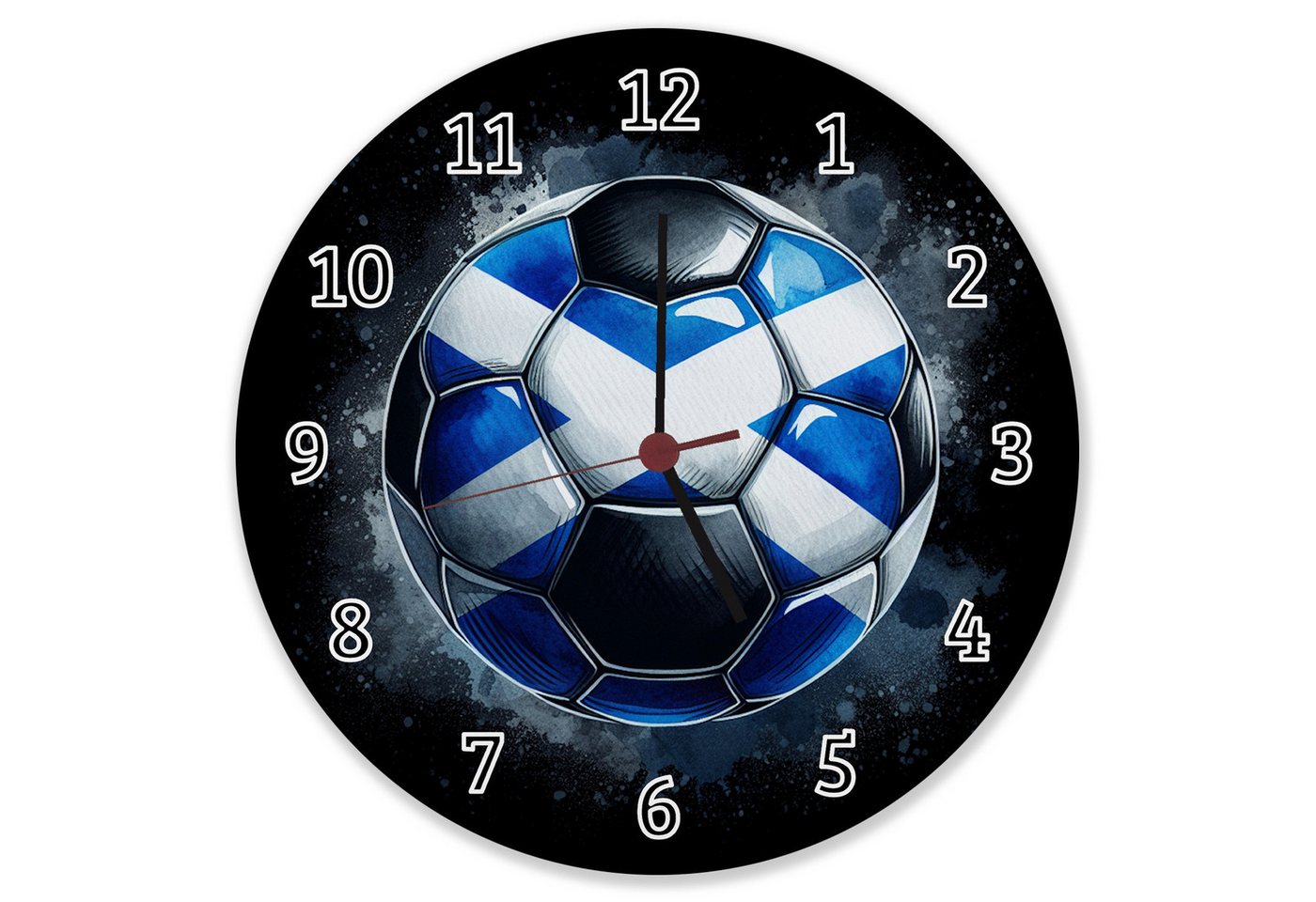 speecheese Wanduhr Fußball Schottland Flagge Wanduhr aus Alu speecheese Wanduhr Fußball Schottland Flagge Wanduhr aus Alu von speecheese