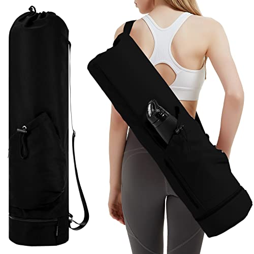 Yogatasche mit Nassfach und Flaschentasche Sporttasche Damen Verstellbarer Schultergurt Gym Yoga Tasche für Pilates Yogamatten & Yoga-Zubehör, Schwarz(Patent Angemeldet) Yogatasche mit Nassfach und Flaschentasche Sporttasche Damen Verstellbarer Schultergurt Gym Yoga Tasche für Pilates Yogamatten & Yoga-Zubehör, Schwarz(Patent Angemeldet) von sportsnew