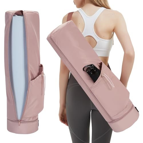 sportsnew Yogatasche Damen mit Nassfach, Flaschenhalter und Durchgehendem Reißverschluss, Tasche für Yogamatten mit Verstellbarem Schultergur, Rosa (Patent Angemeldet) sportsnew Yogatasche Damen mit Nassfach, Flaschenhalter und Durchgehendem Reißverschluss, Tasche für Yogamatten mit Verstellbarem Schultergur, Rosa (Patent Angemeldet) von sportsnew