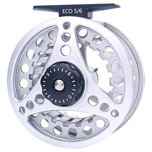 MAXIMUMCATCH ECO Serie Fliegenrolle großer Spulenkern mit Druckguss-Aluminum-Körper Fliegenfischen Rolle in 3/4wt 5/6wt 7/12wt, Silver/Schwarze/Regenbogen, mit Schnüre Combo MAXIMUMCATCH ECO Serie Fliegenrolle großer Spulenkern mit Druckguss-Aluminum-Körper Fliegenfischen Rolle in 3/4wt 5/6wt 7/12wt, Silver/Schwarze/Regenbogen, mit Schnüre Combo von sprinton