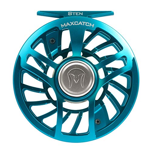 Maximumcatch Sparta wasserdichte Fliegenrolle voll versiegelt geringes Gewicht Fliegenfischen Rolle in 3/5w, 5/7wt, 7/9wt, 8/10wt (EIS Blau, 7/9 wt) von sprinton