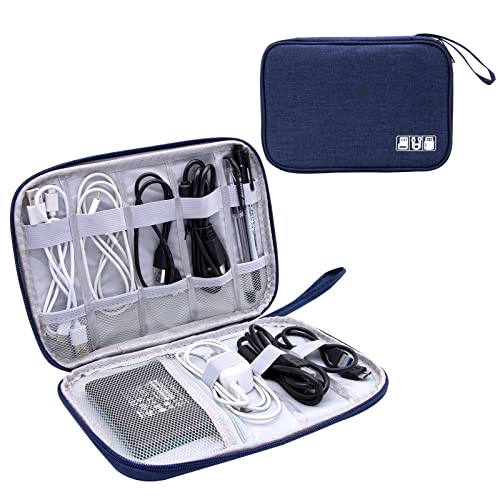 starfa lab Kabel Organizer Tasche Elektronik Zubehör Tasche Reisen Kabeltasche Universal Elektronische Organizer Geeignet für Kabel, Festplatten, SD-Karten, Mäuse, Ladegeräte (blau) von starfa lab