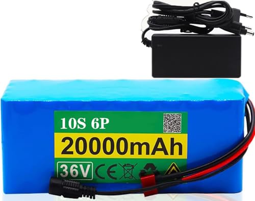 36V 20Ah Batterie Akku 24V 36V 48V 8Ah 10Ah 12Ah 15Ah 20Ah Ebike Batterie 10S6P Fahrrad Akku für 1000W 750W 500W 350W 250W Elektrofahrradakku Lithium-Akkupack mit 2 A Ladegerät 25.2V 12AH,XT60 von stdpcxz