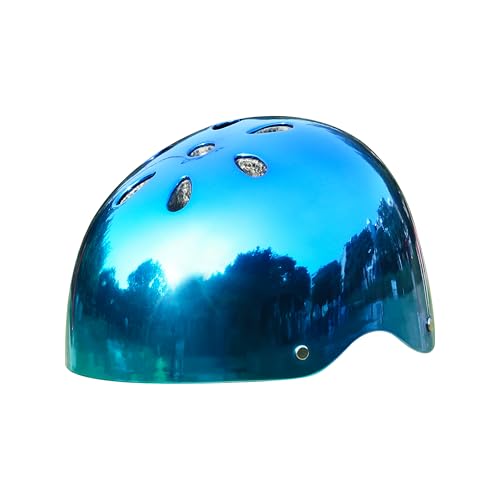 streetjam Unisex Jugend Caschetto Bambini Glitz Blu Glossy Kinderhelm Blau, Taglia unica Bambino von streetjam