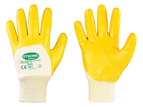 stronghand Arbeitshandschuh YELLOWSTAR Nitril-Handschuhe Gr. 9 von FORMAT