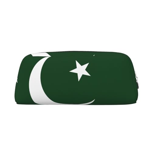 sttung Stilvolle Make-up-Aufbewahrungstasche, Motiv: Flagge von Pakistan, multifunktional, tragbar, Reise-Aufbewahrungstasche, silber, Einheitsgröße von sttung