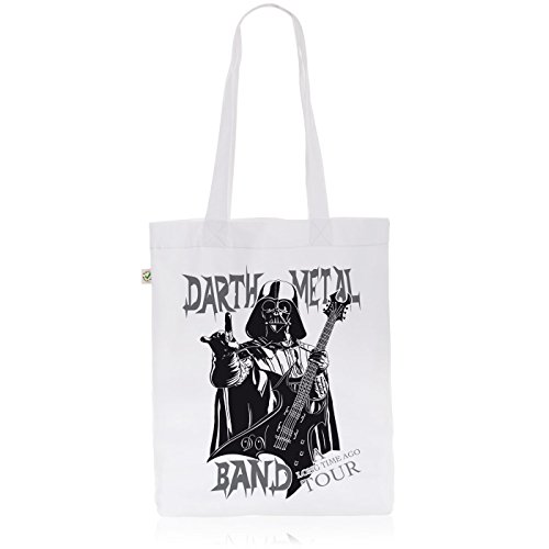 style3 Darth Metal Band Biobaumwolle Beutel Jutebeutel Tasche Tote Bag Vader, Farbe:Weiß style3 Darth Metal Band Biobaumwolle Beutel Jutebeutel Tasche Tote Bag Vader, Farbe:Weiß von style3