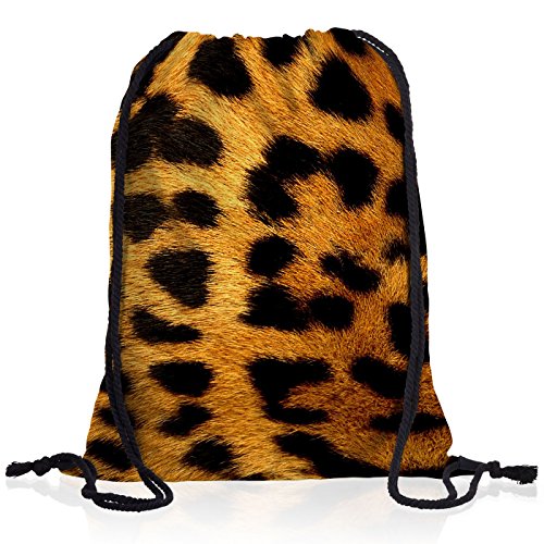style3 Leopardmuster Leopard Rucksack Tasche Turnbeutel Sport Jute Beutel Leo style3 Leopardmuster Leopard Rucksack Tasche Turnbeutel Sport Jute Beutel Leo von style3