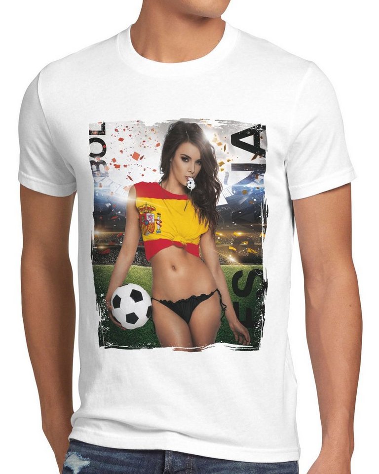 style3 Print-Shirt EM 2024 Soccer Girl Herren T-Shirt Fußball Europameisterschaft Trikot von style3