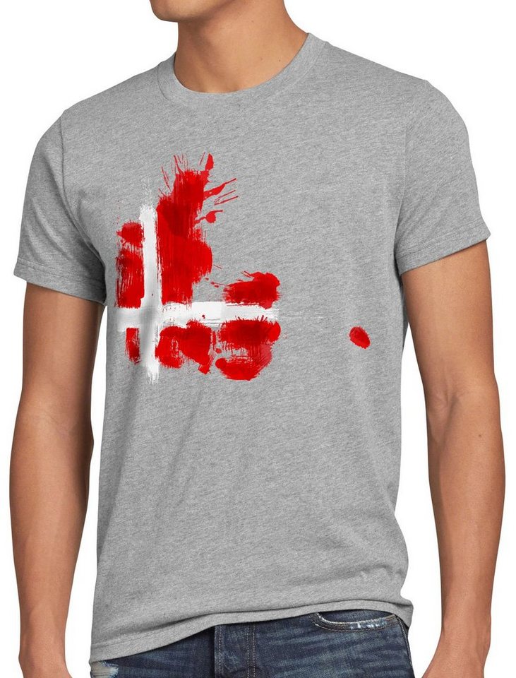 style3 T-Shirt Flagge Dänemark Fußball Sport Denmark WM EM Fahne style3 T-Shirt Flagge Dänemark Fußball Sport Denmark WM EM Fahne von style3
