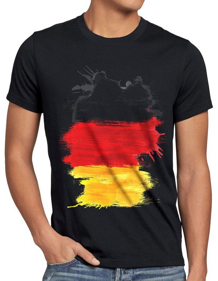 style3 T-Shirt Flagge Deutschland Fußball Sport Germany WM Fahne nationalmannschaft style3 T-Shirt Flagge Deutschland Fußball Sport Germany WM Fahne nationalmannschaft von style3
