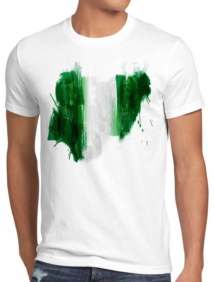 style3 T-Shirt Flagge Nigeria Fußball Sport Afrika WM EM Fahne style3 T-Shirt Flagge Nigeria Fußball Sport Afrika WM EM Fahne von style3