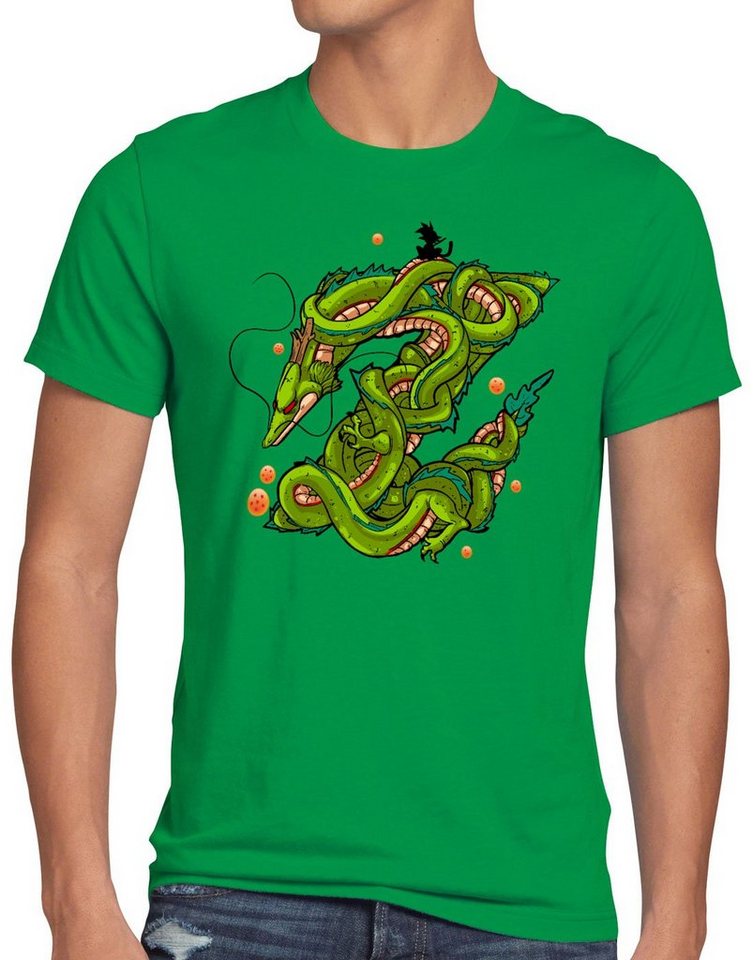 style3 Print-Shirt Herren T-Shirt Z Drache shenlong dragon gokui ball shenron von style3