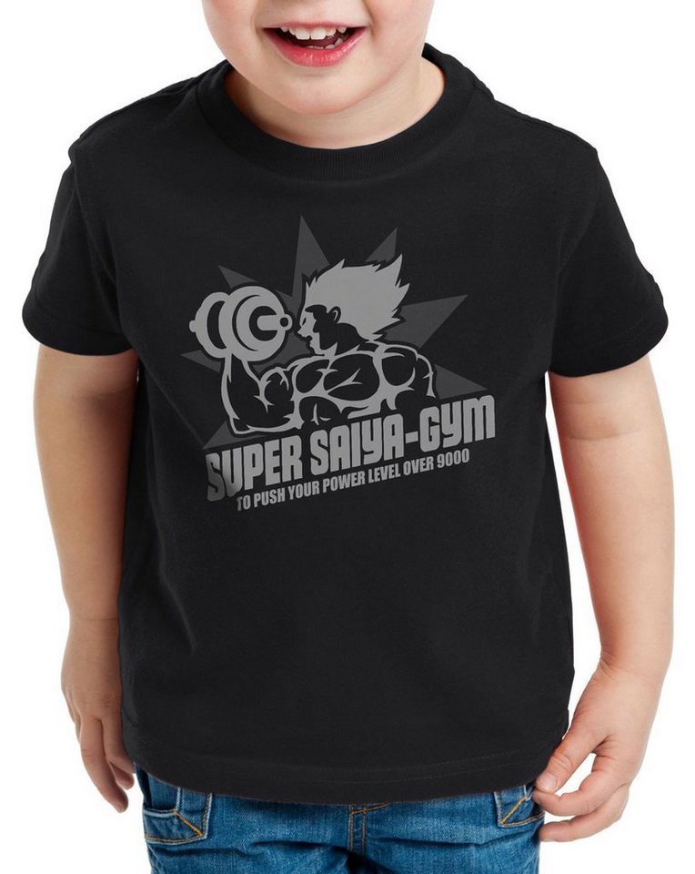 style3 Print-Shirt Kinder T-Shirt Super Saiya Gym turtle ball z songoku dragon von style3