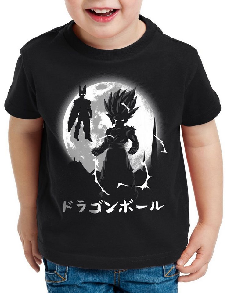 style3 Print-Shirt Kinder T-Shirt Vollmond Saiyajins dragon vegeta son-goku ball von style3