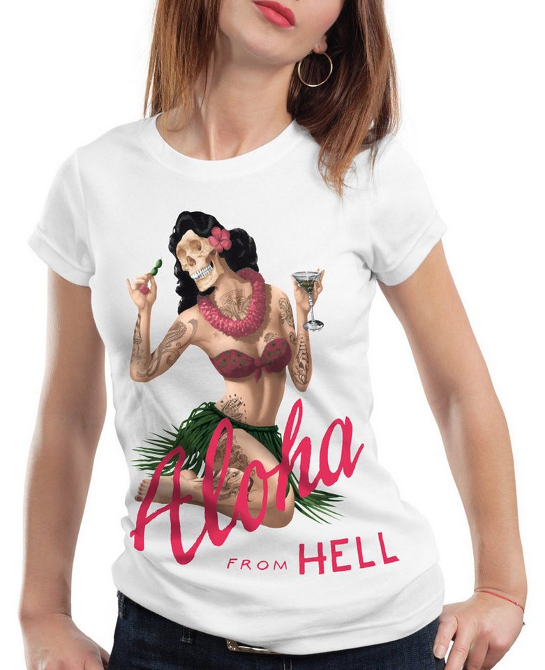 style3 T-Shirt Aloha from Hell tattoo hawaii surfer usa tätowiert punk rock tiki style3 T-Shirt Aloha from Hell tattoo hawaii surfer usa tätowiert punk rock tiki von style3