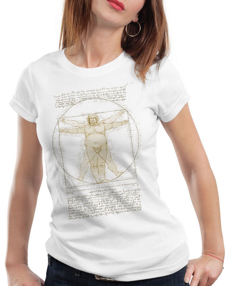 style3 T-Shirt Dicker Vitruvianischer Mensch übergewichtig leonardo da vinci fitness style3 T-Shirt Dicker Vitruvianischer Mensch übergewichtig leonardo da vinci fitness von style3