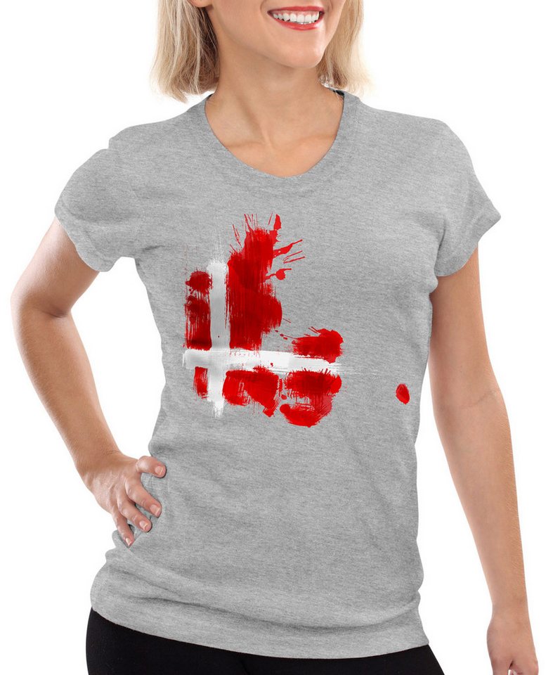 style3 T-Shirt Flagge Dänemark Fußball Sport Denmark WM EM Fahne style3 T-Shirt Flagge Dänemark Fußball Sport Denmark WM EM Fahne von style3