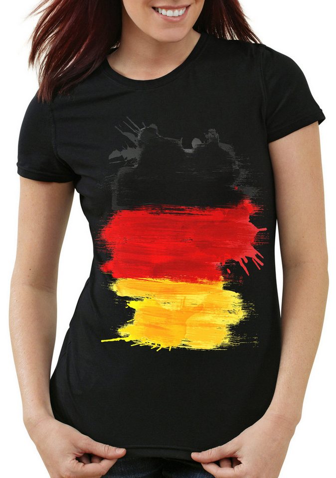 style3 T-Shirt Flagge Deutschland Fußball Sport Germany WM Fahne nationalmannschaft style3 T-Shirt Flagge Deutschland Fußball Sport Germany WM Fahne nationalmannschaft von style3