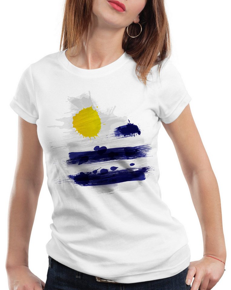 style3 T-Shirt Flagge Uruguay Fußball Sport Flag WM EM Fahne style3 T-Shirt Flagge Uruguay Fußball Sport Flag WM EM Fahne von style3